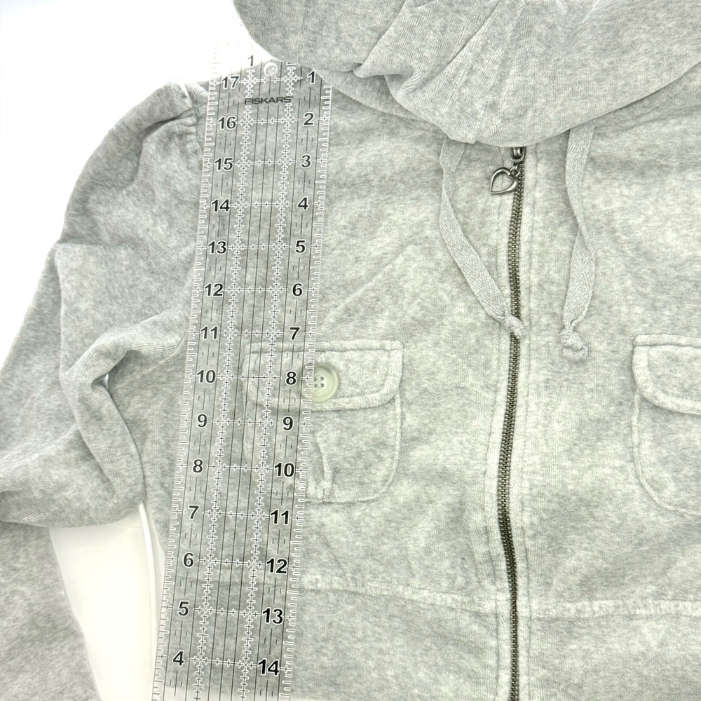 Arizona Jean Company Light Gray Cropped Hoodie - Picture 7 of 9